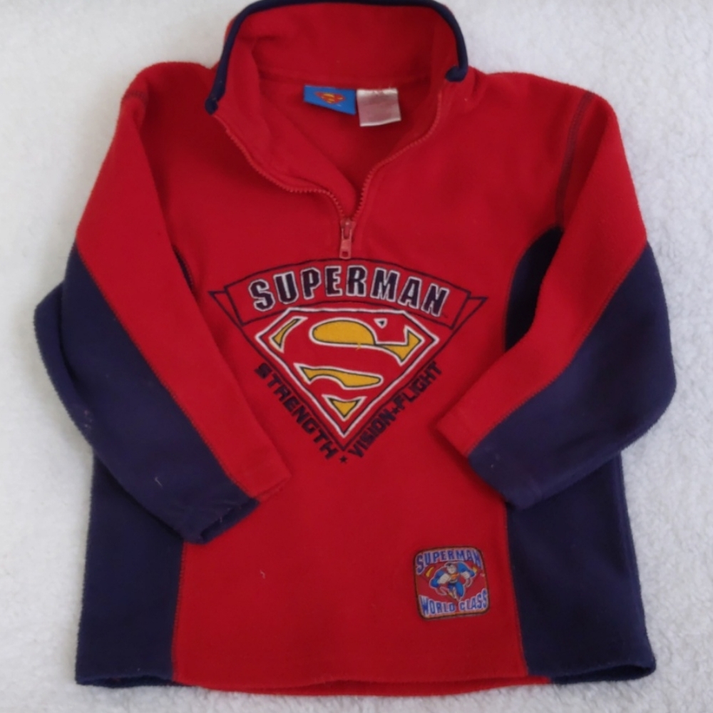 6/$20 Superman fleece boys' sweater (SZ 4T)